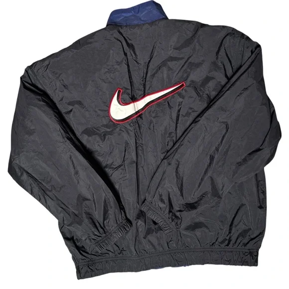 VTG 90’s Reversible Nike Swoosh Tracksuit Jacket & Pants L - Picture 3 of 11